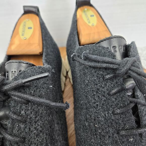 Cole Haan Mens 11M ZeroGrand Stitchlite Wool Knit Black Casual Daily Oxford main image 11